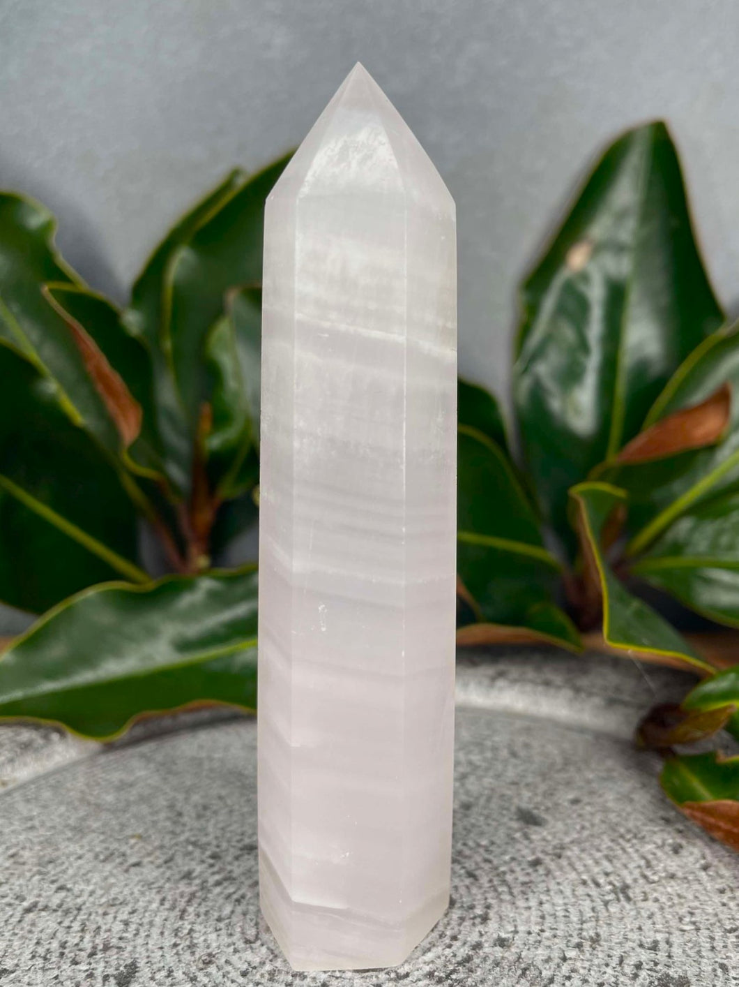 Stunning Pink Calcite Crystal Tower Point