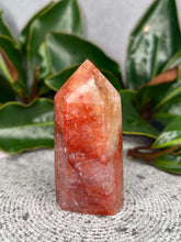 Load image into Gallery viewer, Beautiful Fire Quartz Hematoid Crystal Tower Point
