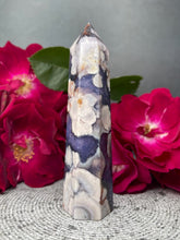 Load image into Gallery viewer, High Quality Blue Flower Agate Crystal Tower
