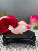 Load image into Gallery viewer, Rose Quartz Dolphin Crystal Carving
