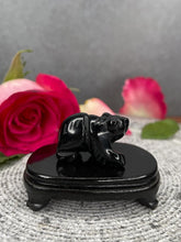 Load image into Gallery viewer, Black Obsidian Crystal Bear Carving
