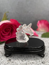 Load image into Gallery viewer, Clear Quartz Unicorn Crystal Carving
