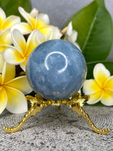 Load image into Gallery viewer, Beautiful Blue Calcite Crystal Sphere
