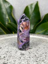 Load image into Gallery viewer, Gorgeous Rare High Quality Charoite Crystal Tower Point
