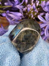 Load image into Gallery viewer, Crown Chakra Labradorite Crystal Freeform With Flash
