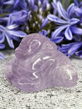 Load image into Gallery viewer, High Quality Mother And Baby Amethyst Crystal Turtle Carving
