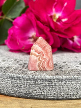 Load image into Gallery viewer, Lovely Mini Rhodochrosite Crystal Tower Point
