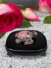 Load image into Gallery viewer, Rhodonite Crystal Turtle Carving
