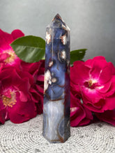 Load image into Gallery viewer, Captivating Blue Flower Agate Crystal Tower
