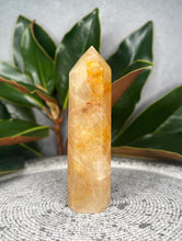 Load image into Gallery viewer, Inner Growth Golden Healer Crystal Tower Point
