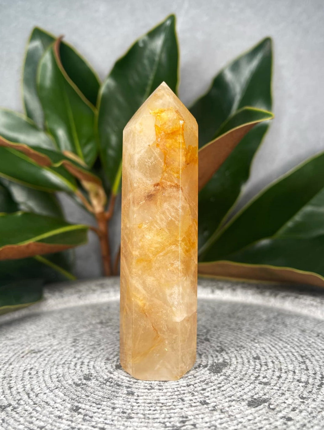 Inner Growth Golden Healer Crystal Tower Point