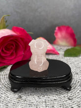 Load image into Gallery viewer, Rose Quartz Pug Dog Crystal Carving
