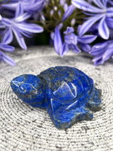 Load image into Gallery viewer, Beautiful Lapis Lazuli Crystal Turtle Carving
