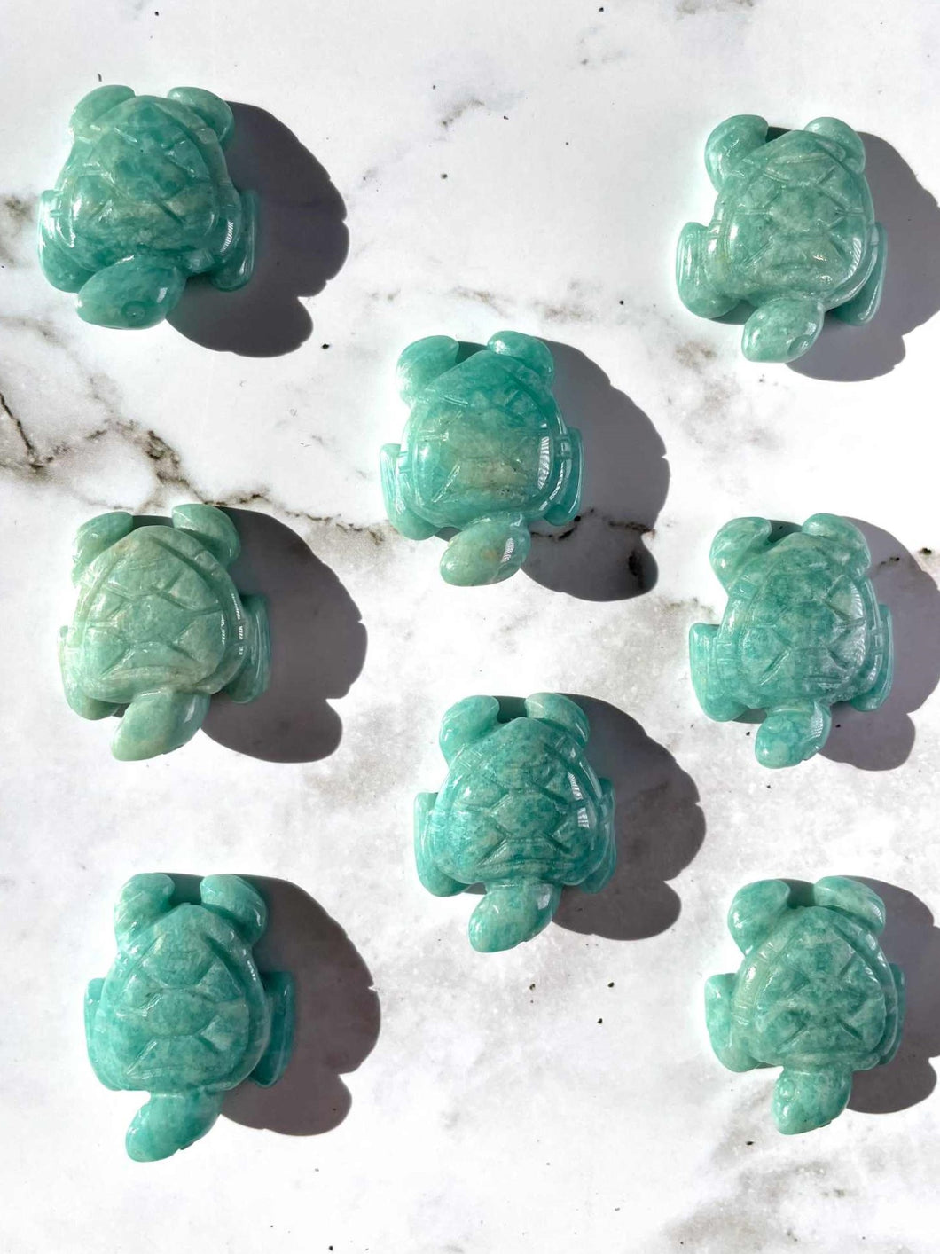 Amazonite Turtle Crystal Carving 1pc Intuitively Chosen