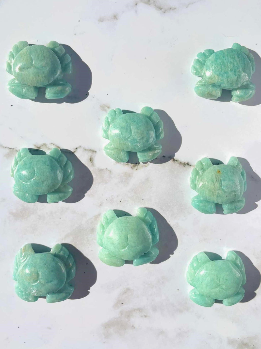 Amazonite Crystal Crab Carving 1pc Intuitively Chosen