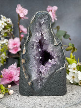 Load image into Gallery viewer, Calming Agate Amethyst Quartz Crystal Cathedral Cave
