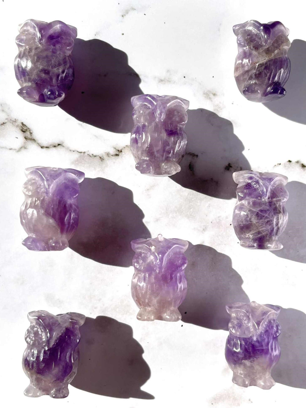 Amethyst Owl Crystal Carving 1pc Intuitively Chosen