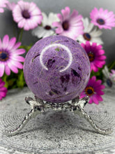 Load image into Gallery viewer, High Quality Atlantisite Purple Stichtite Serpentine Crystal Sphere
