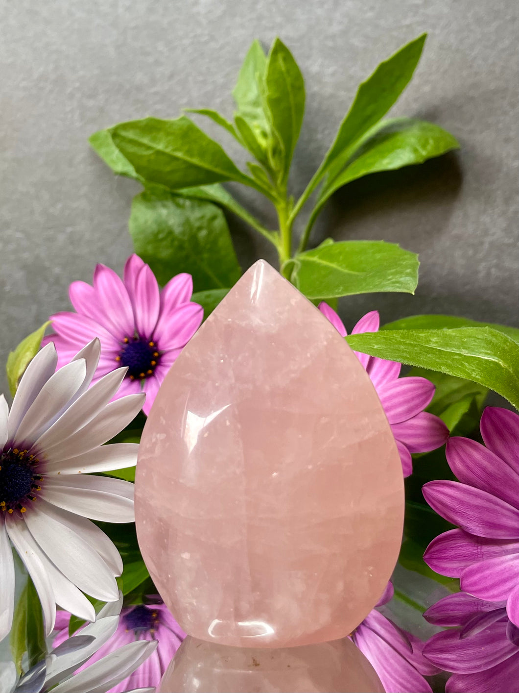 Beautiful Natural Rose Quartz Crystal Flame