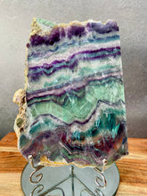 Load image into Gallery viewer, Polished Rainbow Fluorite Natural Crystal Slab
