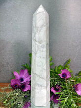 Load image into Gallery viewer, Stunning Natural Howlite Crystal Tower Point
