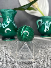 Load image into Gallery viewer, Mini Gorgeous Malachite Crystal Sphere
