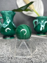Load image into Gallery viewer, Mini Gorgeous Malachite Crystal Sphere
