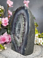 Load image into Gallery viewer, Harmonious Agate Amethyst Quartz Crystal Cathedral Cave
