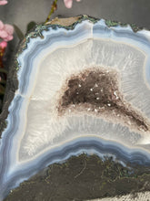 Load image into Gallery viewer, Agate Amethyst Quartz With Black Rutile Inclusions Crystal Cathedral Cave
