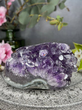 Load image into Gallery viewer, Beautiful Amethyst Cluster Geode Freeform
