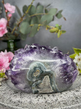 Load image into Gallery viewer, Beautiful Amethyst Cluster Geode Freeform
