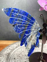 Load image into Gallery viewer, Stunning Lapis Lazuli Crystal Butterfly Wings On Stand
