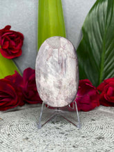 Load image into Gallery viewer, Stunning Purple Lepidolite Mica Flash Palmstone Carving
