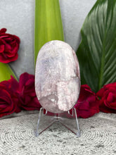 Load image into Gallery viewer, Stunning Purple Lepidolite Mica Flash Palmstone Carving
