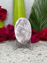 Load image into Gallery viewer, Soothing Purple Lepidolite Mica Flash Palmstone Carving
