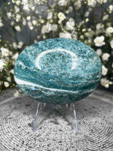 Load image into Gallery viewer, Calming Blue Ocean Jasper Palm Stone
