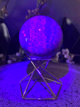 Load image into Gallery viewer, UV Reactive Ruby Fuchsite Kyanite Crystal Sphere
