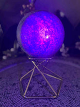 Load image into Gallery viewer, Beautiful UV Reactive Ruby Fuchsite Kyanite Crystal Sphere
