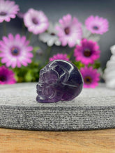 Load image into Gallery viewer, Clarity Fluorite Crystal Skull Carving
