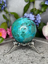 Load image into Gallery viewer, Shattuckite Chrysocolla Malachite Crystal Sphere
