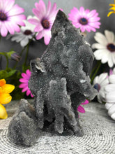 Load image into Gallery viewer, Stunning Druzy Sphalerite Crystal Tower Point Freeform
