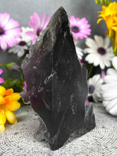 Load image into Gallery viewer, Stunning Druzy Sphalerite Crystal Tower Point Freeform
