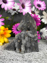 Load image into Gallery viewer, Strength Druzy Sphalerite Crystal Tower Point Freeform
