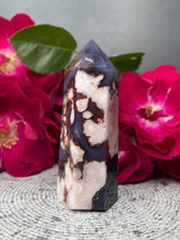 Load image into Gallery viewer, Growth Blue Flower Agate Crystal Tower
