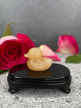 Load image into Gallery viewer, Yellow Calcite Crystal Duck Carving
