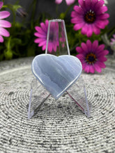 Load image into Gallery viewer, Pretty Blue Lace Agate Crystal Love Heart Carving
