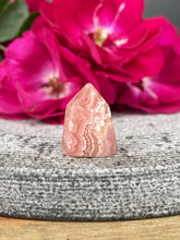 Load image into Gallery viewer, Lovely Mini Rhodochrosite Crystal Tower Point
