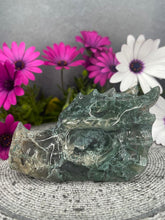 Load image into Gallery viewer, Stunning Moss Agate Crystal Dragon Head
