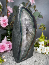 Load image into Gallery viewer, Agate Cathedral Cave With Quartz Druzy
