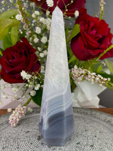 Load image into Gallery viewer, Stunning Agate Quartz Crystal Tower Point
